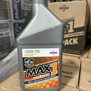 MAX 1 ADV SYNTHETIC OIL 0W16, 6X1QT