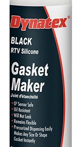 BLACK RTV SILICONE GASKET MAKER 8 OZ AUTOMATIC CAN (PACK OF 12)