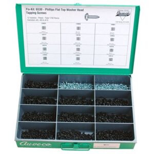 AUVECO PHIL.FLAT TOP WASHER HEAD TAPPING SC.KIT