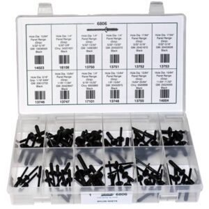 Auveco 6806 NYLON RIVET QUIK-SELECT KIT (74 pieces)