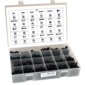 Auveco 6920 BLACK TAPPING SCREWS-KIT (490 pieces)