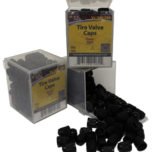 Black Jack Tire Repair - Plastic Tire Valve Cap (VC-340-100)