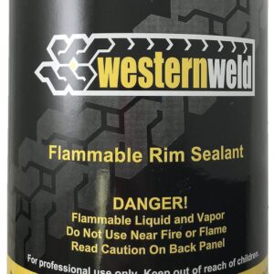 Black Tire Repair Bead Rim Sealer Liquid Chemical Solution Brush Can 1 Qt (32 Oz.) - USA (PACK OF 6)
