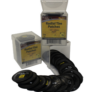 Reinforced Radial Patch | Round | 1-3/4 Inch | 20 Patches | BlackJack Tire
