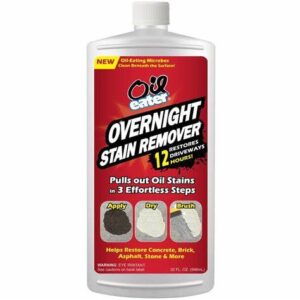 Oil Eater Overnight Stain Remover 32 oz Overnight Stain Remover for Cleaning Oil Stains on Concrete, Driveway, Pavers and Garage Floors (1-Pack)